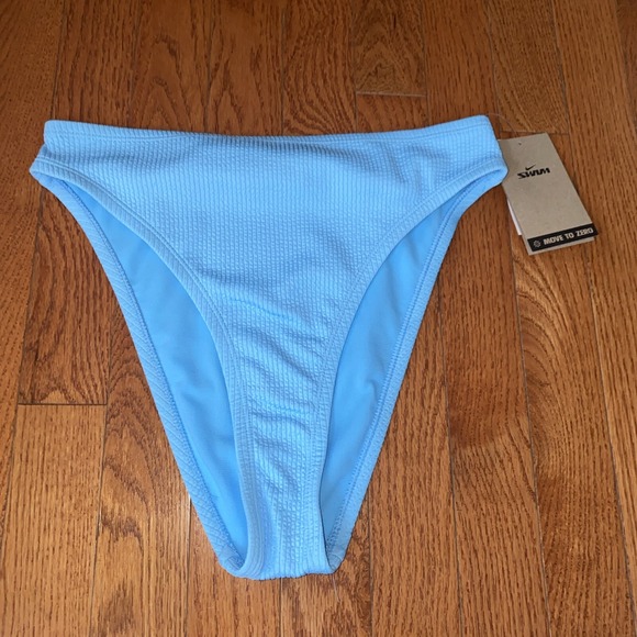 Nike Swim‎ Bikini Bottom Swimsuit Move To Zero Women's Size Small Textured - Picture 1 of 2